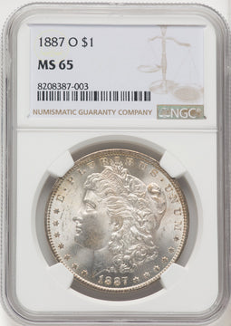 1887-O Morgan Dollar NGC MS65