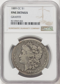 1889-CC Morgan Dollar Details NGC F12
