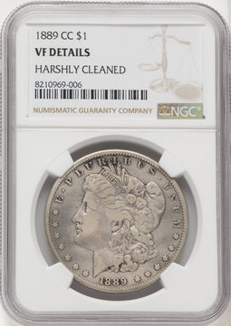1889-CC Morgan Dollar Details NGC VF20
