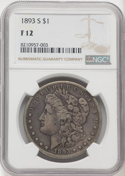1893-S Morgan Dollar NGC F12