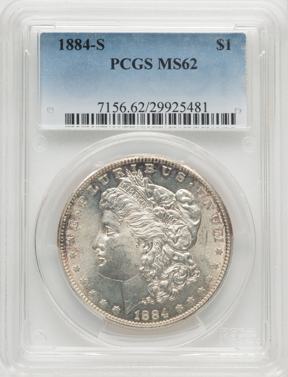 1884-S Morgan Dollar PCGS MS62 | LCR Coin