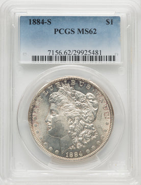 1884-S Morgan Dollar PCGS MS62