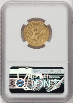 1850 $5 Liberty Half Eagle NGC VF30