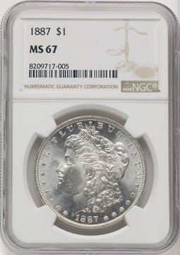 1887 Morgan Dollar NGC MS67 (769303024)