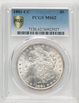 1881-CC Morgan Dollar PCGS MS62