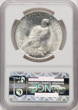 1922-D Peace Dollar NGC MS65