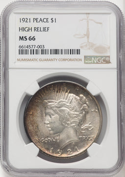 1921 Peace Dollar NGC MS66 (769947022)