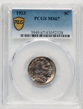 1923 5C Buffalo Nickel PCGS MS67 (769947005)