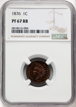 1876 1C RB Proof Indian Cent NGC PR67 (769947003)