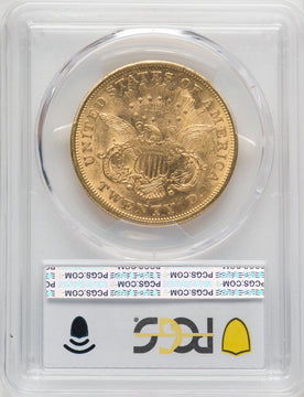 1873-S $20 Closed 3 Liberty Double Eagle PCGS AU58 (572133094)