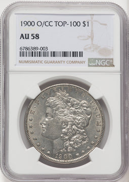 1900-O/CC Morgan Dollar NGC AU58