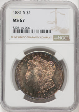 1881-S Morgan Dollar NGC MS67 (770048008)