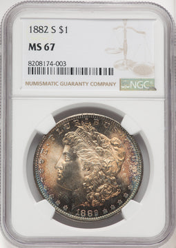 1882-S Morgan Dollar NGC MS67
