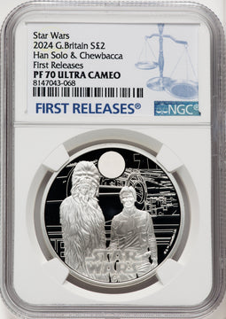 2024 G. Britain Star Wars Silver Coin NGC PF70UCAM