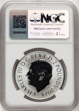 2024 G.Britain 1oz Silver Tudor Dragon NGC Reverse PF70