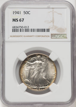 1941 50C Walking Liberty Half Dollar NGC MS67 (768136031)