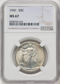 1941 50C Walking Liberty Half Dollar NGC MS67 (769075009)