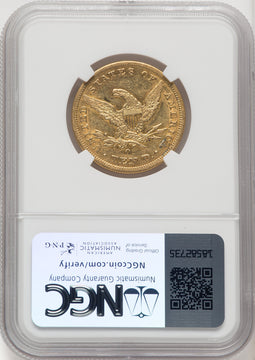 1858-O $10 Liberty Eagle NGC AU53