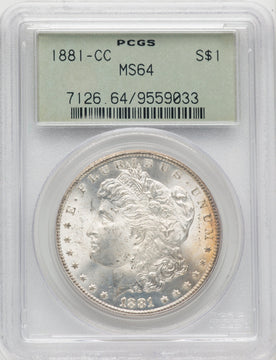 1881-CC Morgan Dollar PCGS MS64