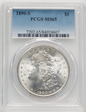 1890-S Morgan Dollar PCGS MS65