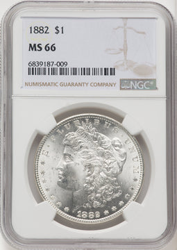 1882 Morgan Dollar NGC MS66