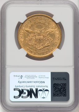 1851 $20 Liberty Double Eagle NGC AU53 (770254036)
