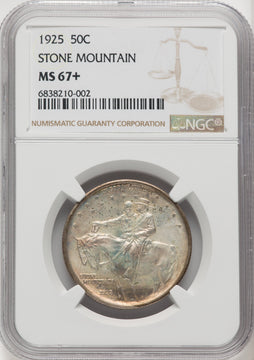 1925 50C Stone Mountain Commemorative Silver NGC MS67+ (770254049)