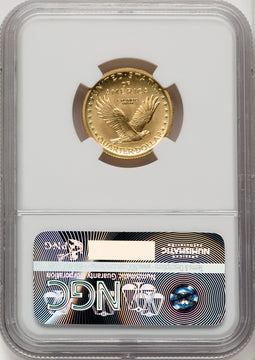 2016-W 25C Standing Liberty Quarter-Ounce Gold 100th Anniversary NGC MS70 (770419003)