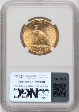 1910-D $10 Indian Eagle NGC MS65 (910437003)