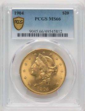 1904 $20 Liberty Liberty Double Eagle PCGS MS66 (910457001)