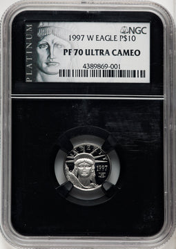 1997-W $10 Tenth-Ounce Platinum NGC PF70 (770462021)