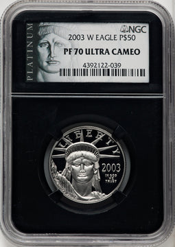 2003-W $50 Half-Ounce Platinum Eagle NGC PF70 (770462044)