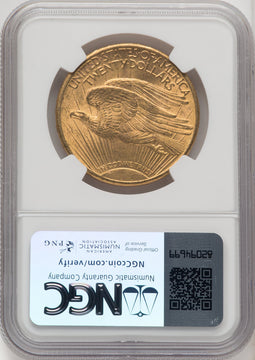 1913-S $20 Saint-Gaudens Double Eagle NGC MS62