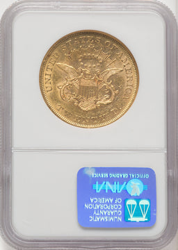 1861 $20 Liberty Double Eagle NGC AU58 (770582033)