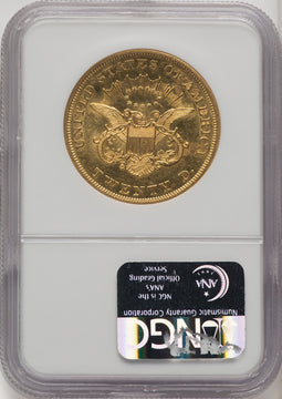 1850 $20 Liberty Double Eagle NGC MS62