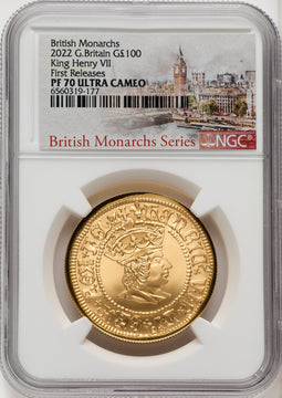 2022 G.Britain 1oz Gold King Henry VII NGC PR70 Ultra Cameo