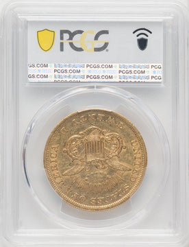 1854-S $20 Liberty Double Eagle PCGS AU50