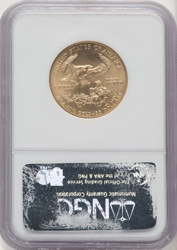 2005 $25 Half-Ounce Gold Eagle NGC MS70 (770569079)
