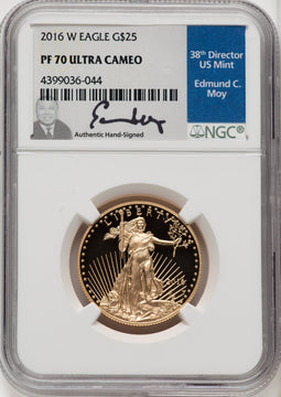 2016-W $25 Half-Ounce Gold Eagle 30th Anniversary NGC PF70 (770587004)