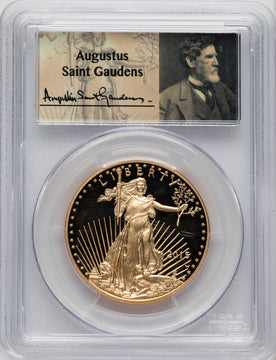 2015-W One-Ounce Gold Eagle First Strike Saint Gaudens St. Gaudens Signature PCGS PR70