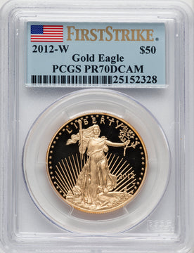 2012-W $50 One-Ounce Gold Eagle First Strike PCGS PR70 (770587022)