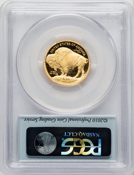2008-W $10 Quarter-Ounce Gold Buffalo Bison Label PCGS PR70