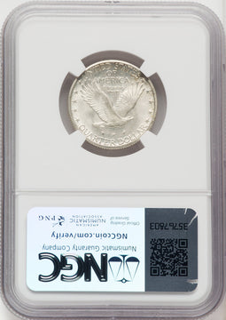 1924-S 25C FH Standing Liberty Quarter NGC MS66 (769226010)