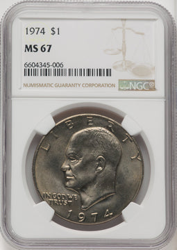 1974 $1 Eisenhower Dollar NGC MS67 (769947024)