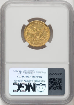 1846-O $5 Liberty Half Eagle NGC AU55