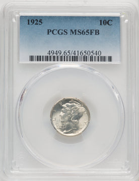 1925 10C FB Mercury Dime PCGS MS65