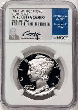 2021-W Palladium Eagle 1 oz Ed Moy NGC PF70