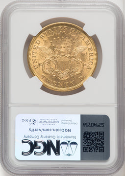 1874 $20 Liberty Double Eagle NGC MS61 (519392107)