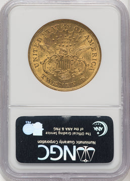 1875-S $20 Liberty Double Eagle NGC MS60 (519392114)