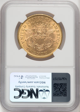 1875 $20 Liberty Double Eagle NGC MS61 (769195012)